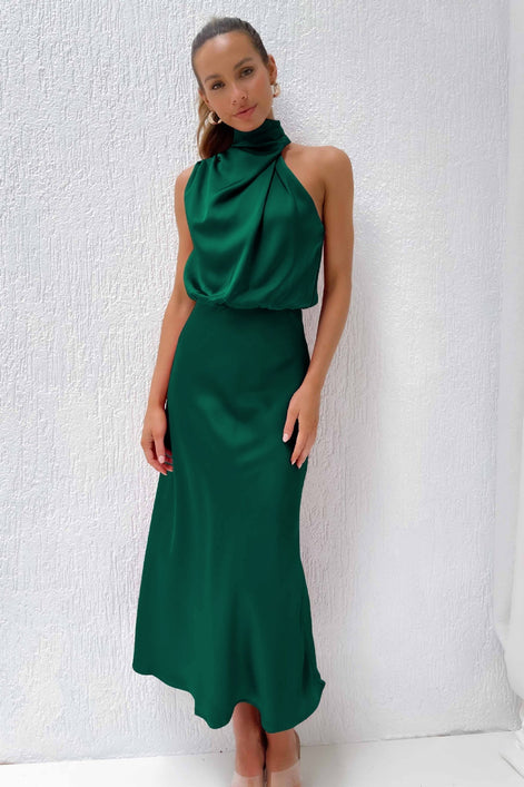 Violet Drape Maxi Dress