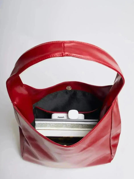 Everyday BB Bag – Leather Bucket Bag with Laptop Fit
