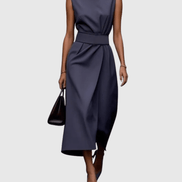 Clarimond Elegant Round Neck Dress