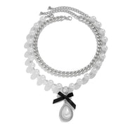 3 PCS Pearl Water Drop Choker Necklace