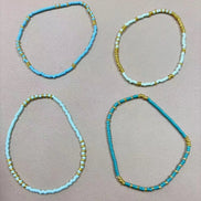 4 PCS Handmade Oceanic Bead Bracelet Set