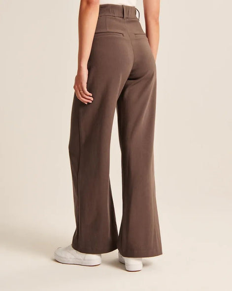 Effortless Tailored Wide-Leg Pants