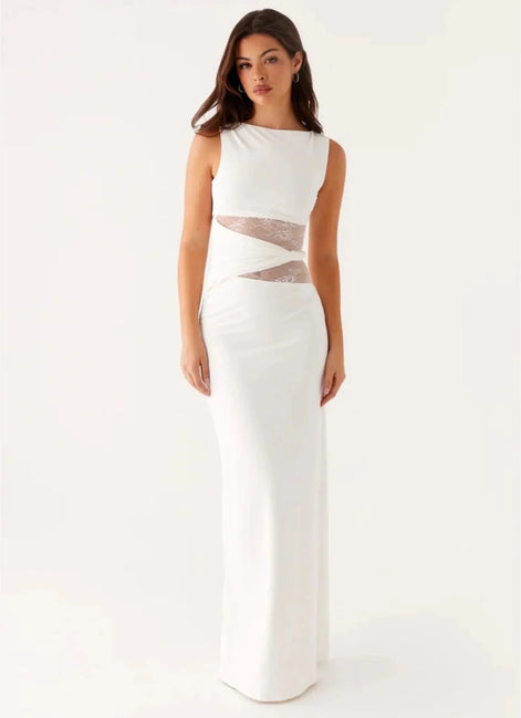 Leni Sculpted Lace Dress