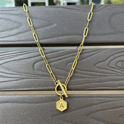 Alphabet Toggle Choker Necklace
