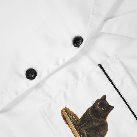 The Gardening Cat — Women's Satin Pajama Set