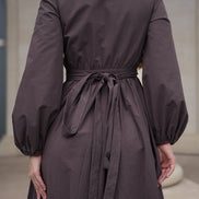 After Glow Cotton Wrap Dress