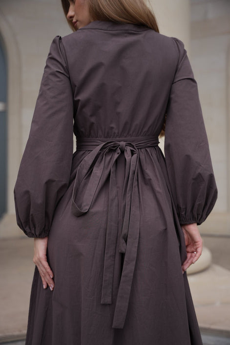 After Glow Cotton Wrap Dress