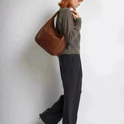 Everyday BB Bag – Leather Bucket Bag with Laptop Fit