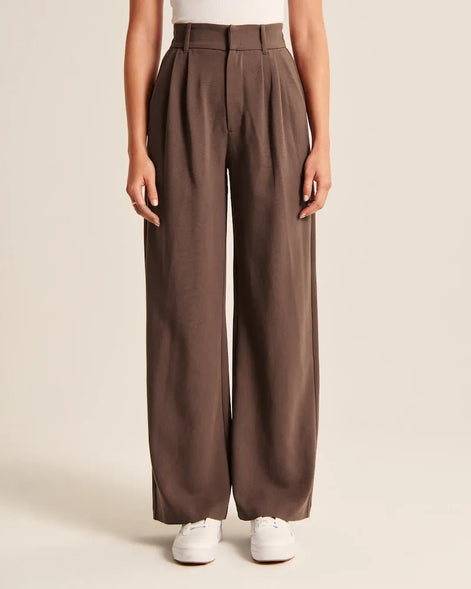 Effortless Tailored Wide-Leg Pants