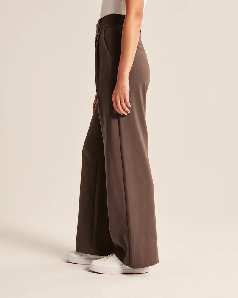 Effortless Tailored Wide-Leg Pants