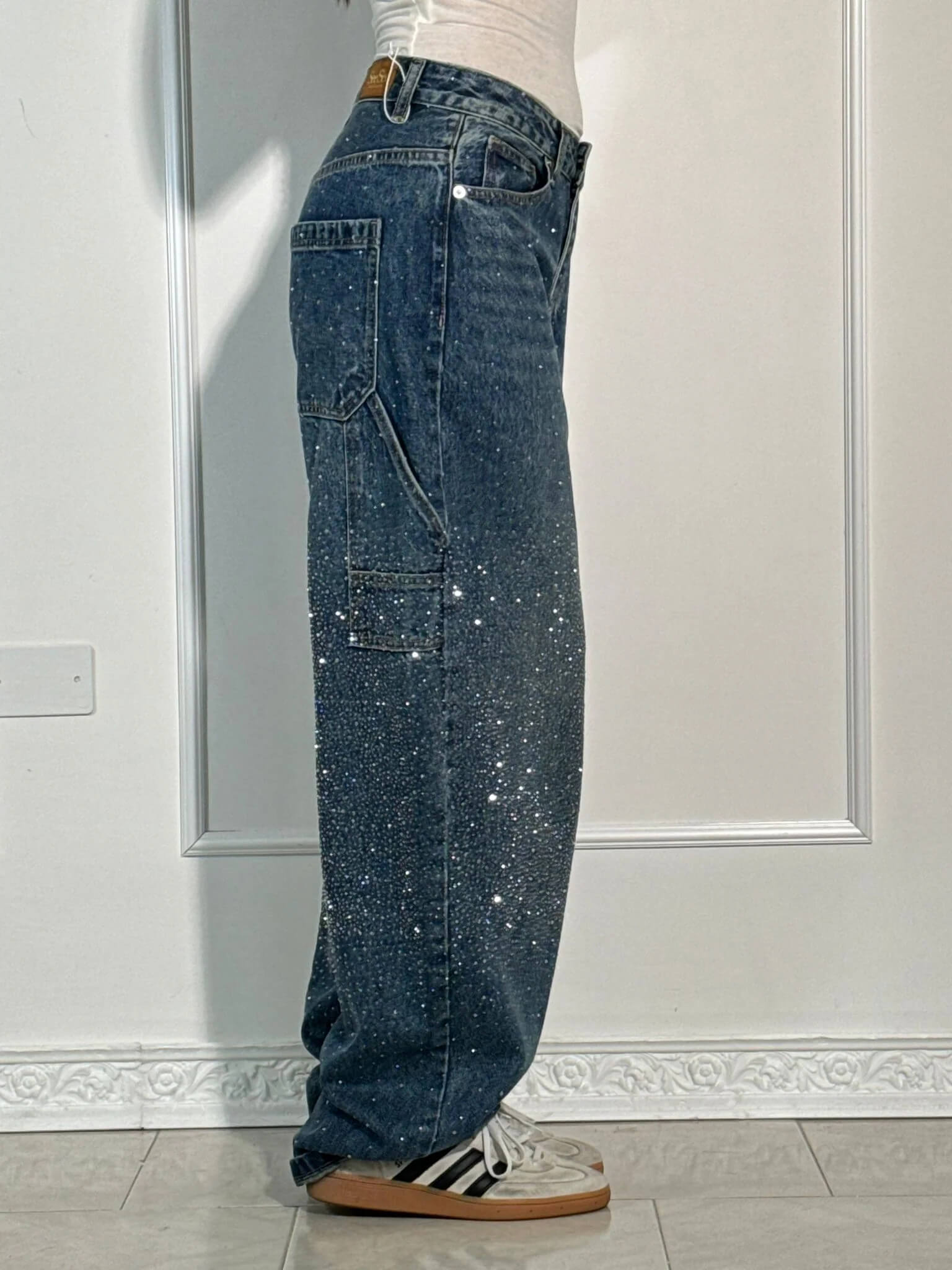 Balloon Carpenter Jeans – Crystal Shine Denim, Crazy Fit