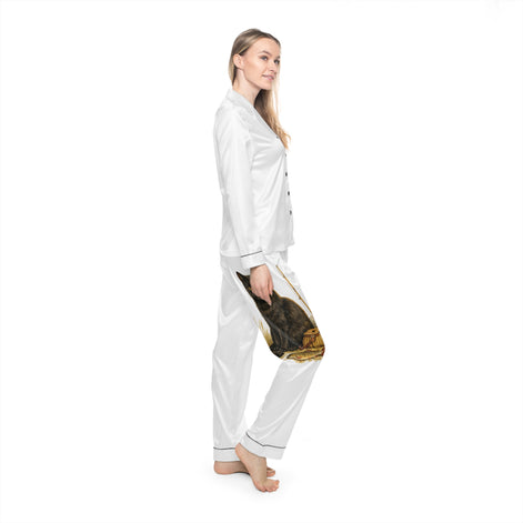 The Angler Cat — Women's Satin Pajama Set