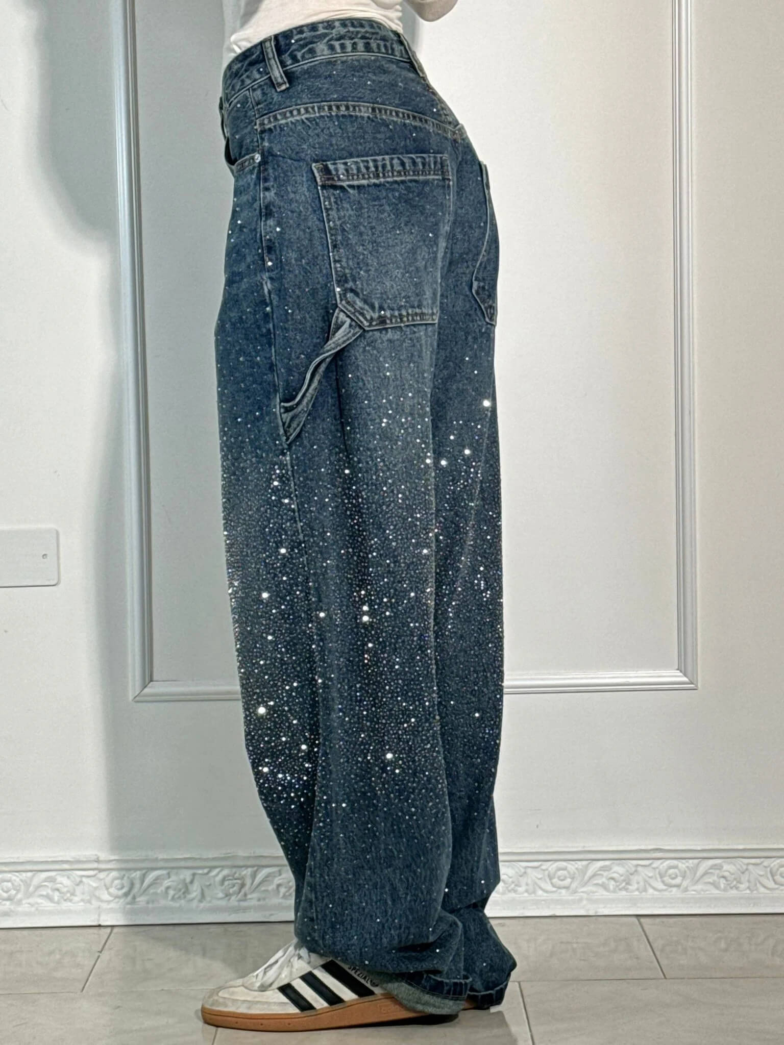 Balloon Carpenter Jeans – Crystal Shine Denim, Crazy Fit
