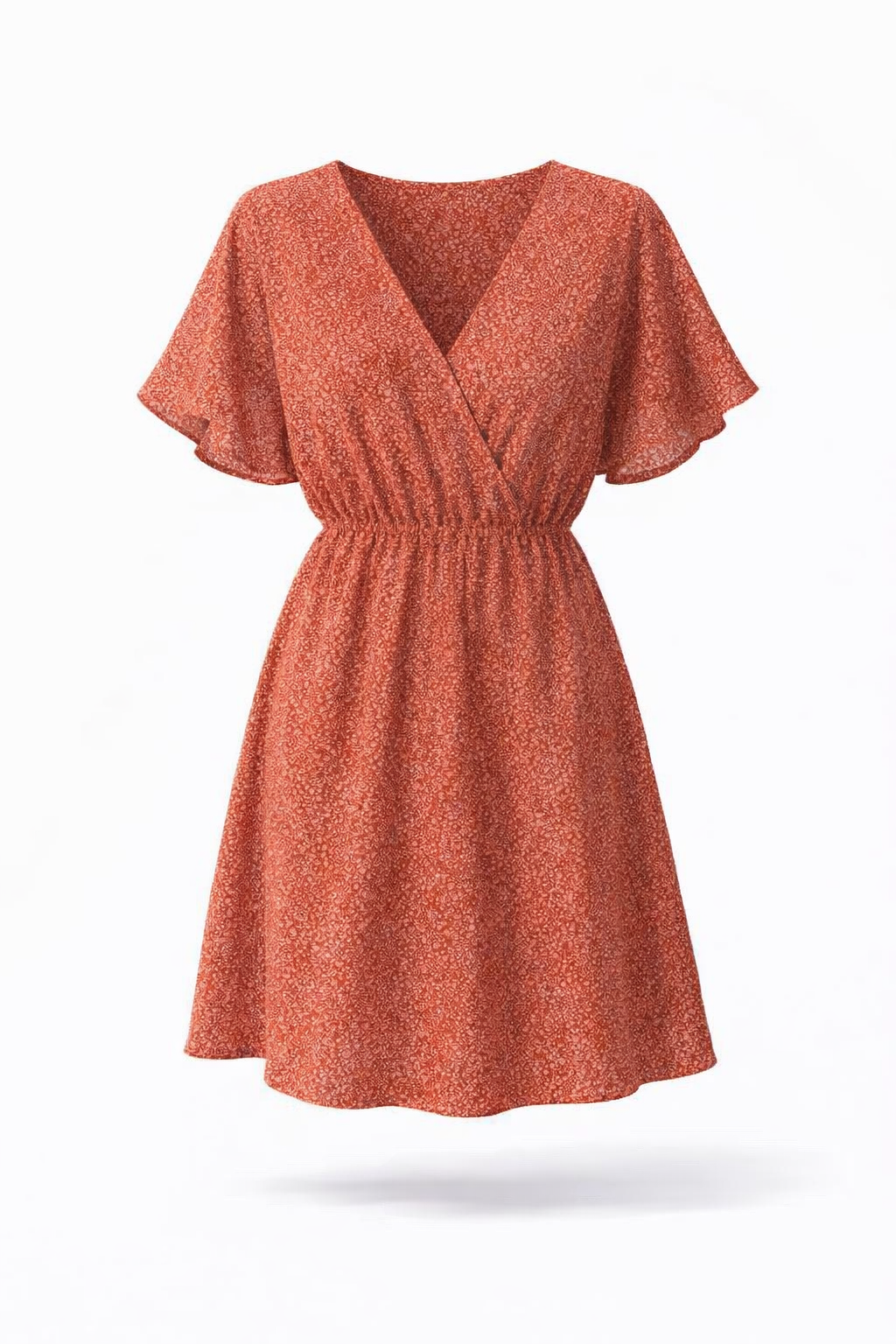 Delicate Floral Print Casual Dress