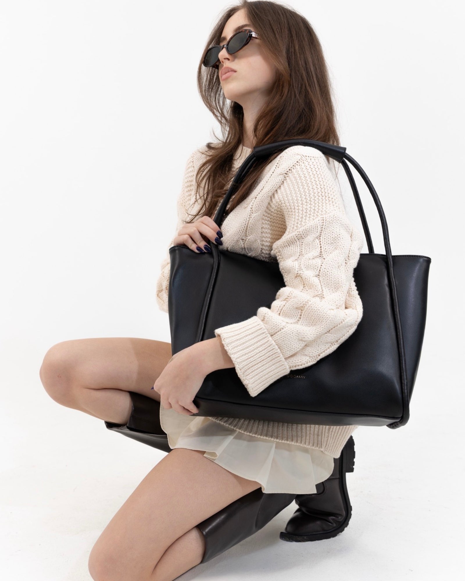 Blair Tote Bag – Structured Vegan Leather Tote