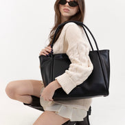 Blair tote bag styled with casual outfit