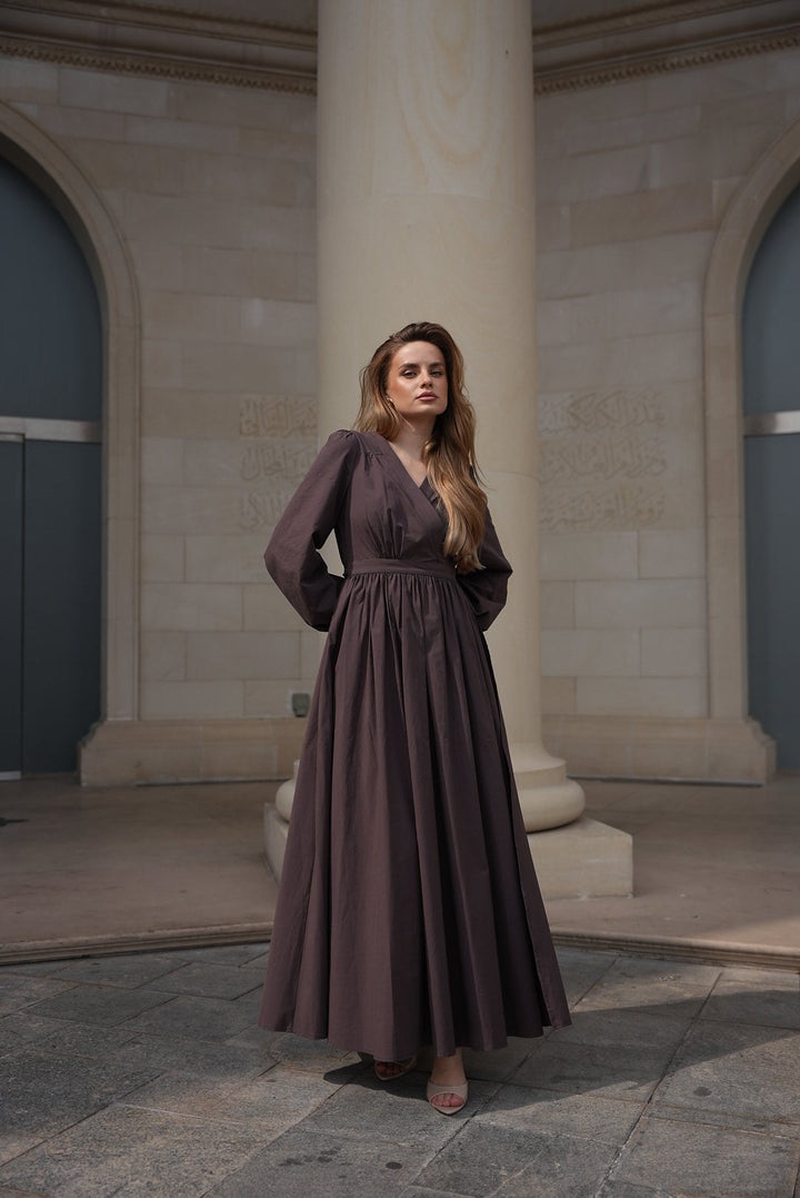 After Glow Cotton Wrap Dress