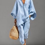 Relaxed Linen Lounge Set