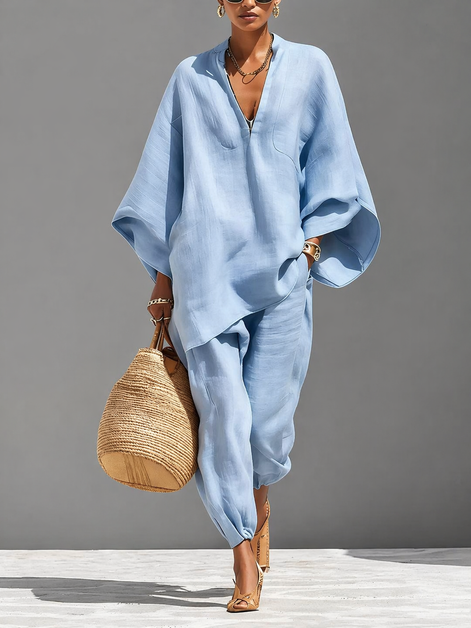 Relaxed Linen Lounge Set