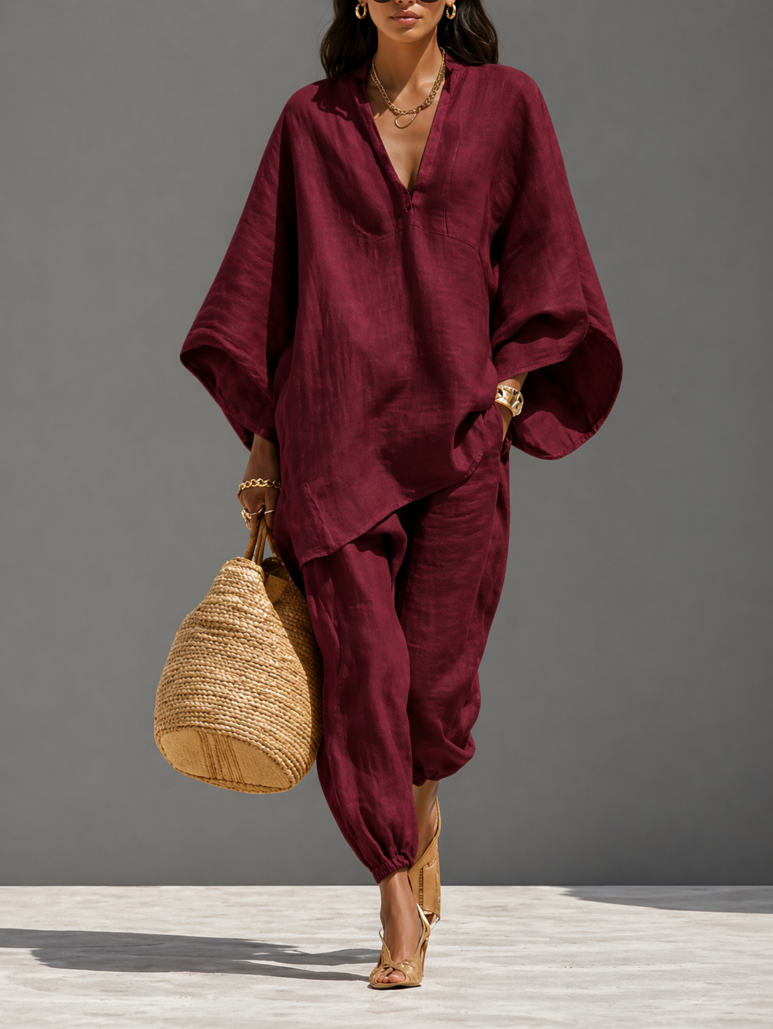 Relaxed Linen Lounge Set