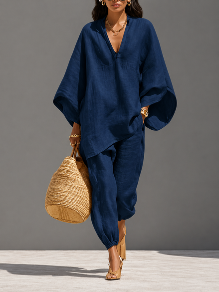 Relaxed Linen Lounge Set
