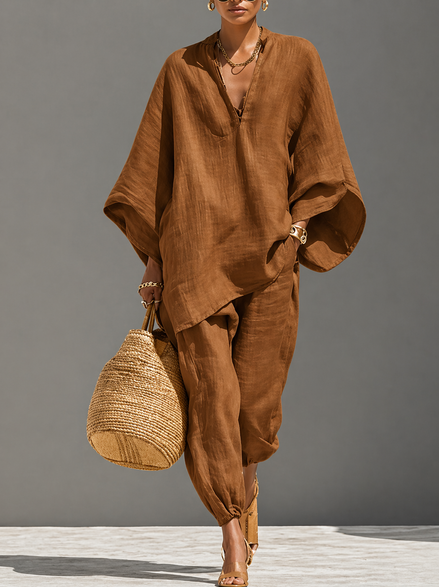 Relaxed Linen Lounge Set