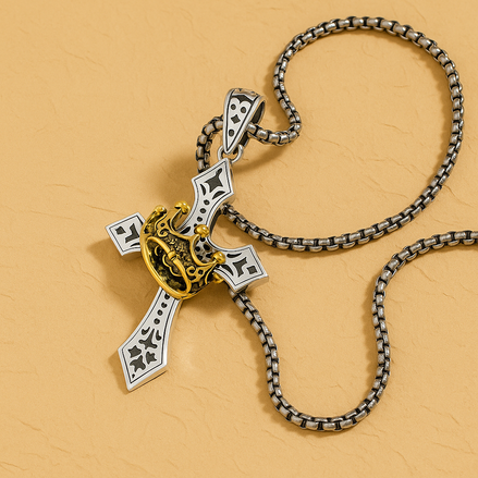 Crown Cross Necklace