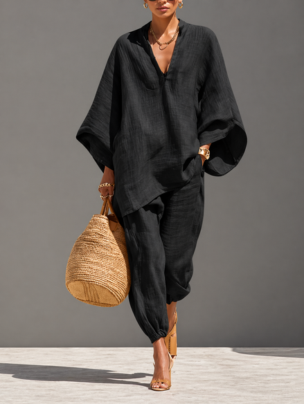 Relaxed Linen Lounge Set