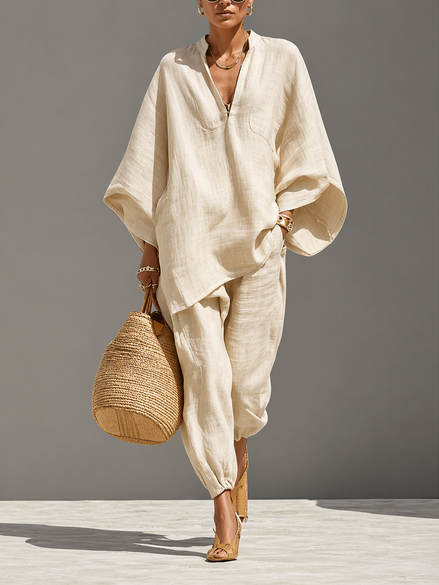 Relaxed Linen Lounge Set