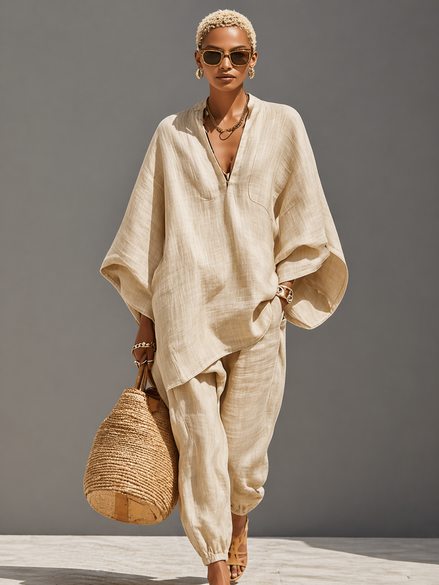 Relaxed Linen Lounge Set