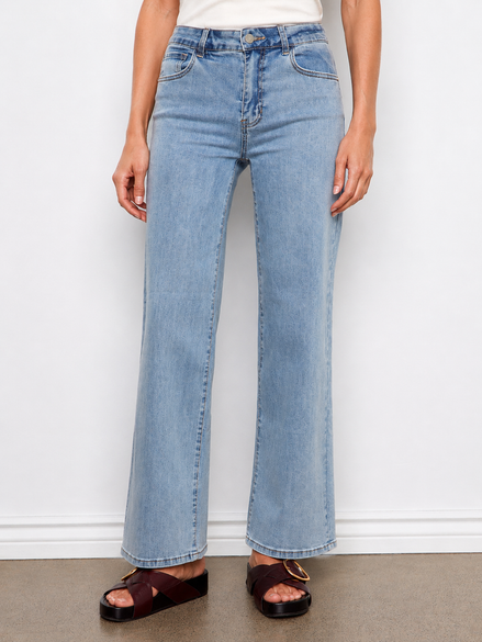 Chloe Wide Leg Jeans - Light Blue