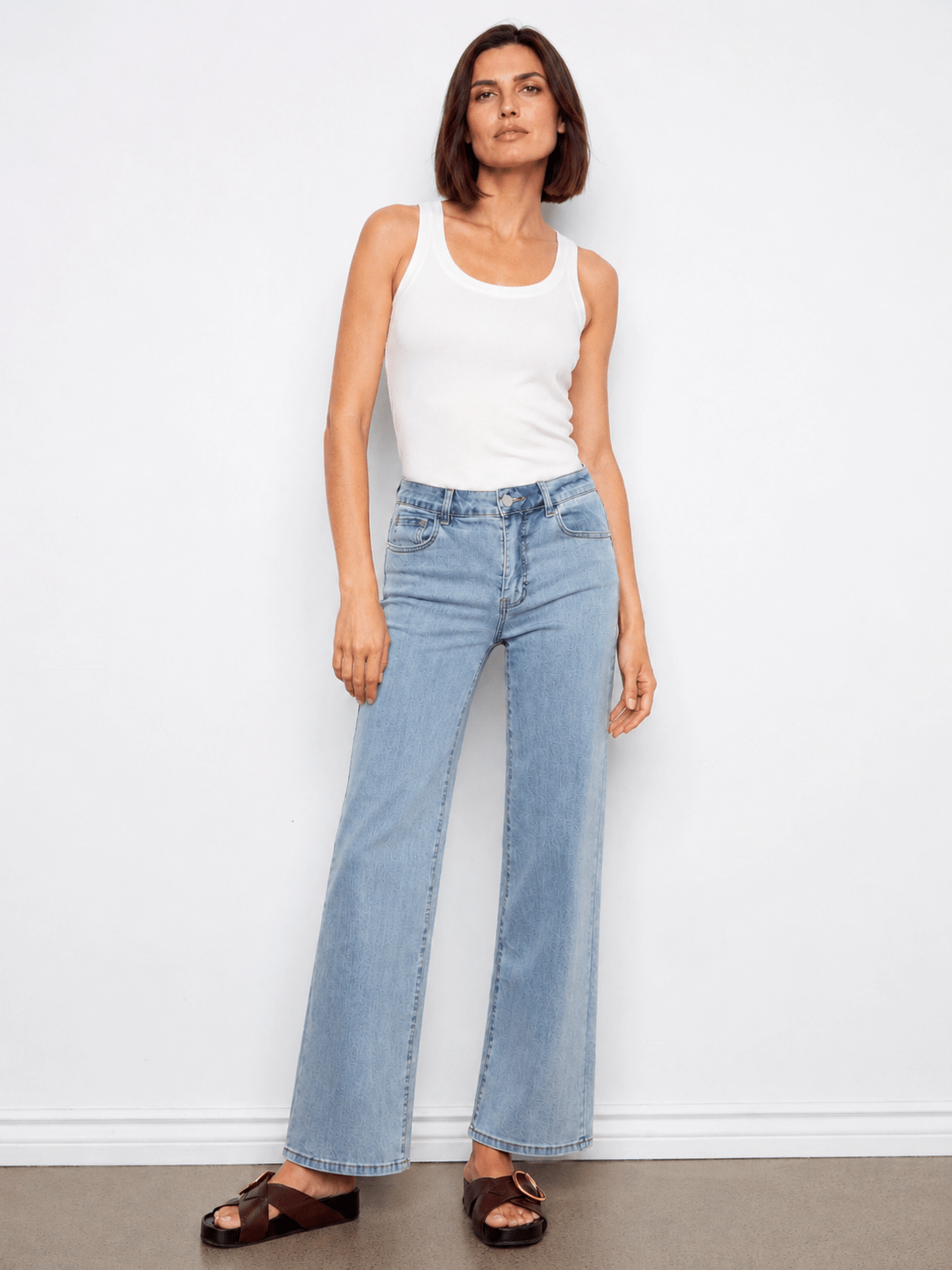 Chloe Wide Leg Jeans - Light Blue