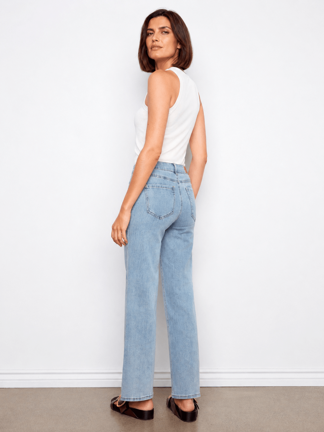 Chloe Wide Leg Jeans - Light Blue