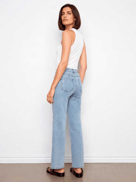 Chloe Wide Leg Jeans - Light Blue