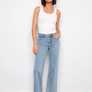 Chloe Wide Leg Jeans - Light Blue