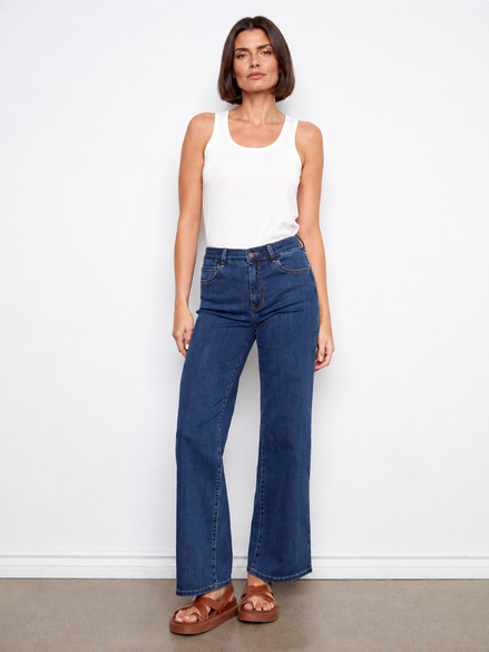 Chloe Wide Leg Jeans - Indigo