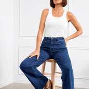 Chloe Wide Leg Jeans - Indigo