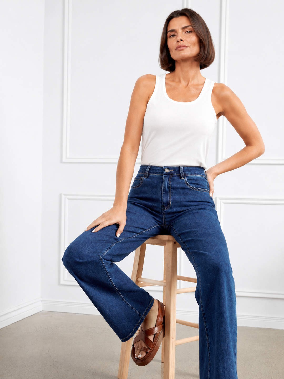 Chloe Wide Leg Jeans - Indigo