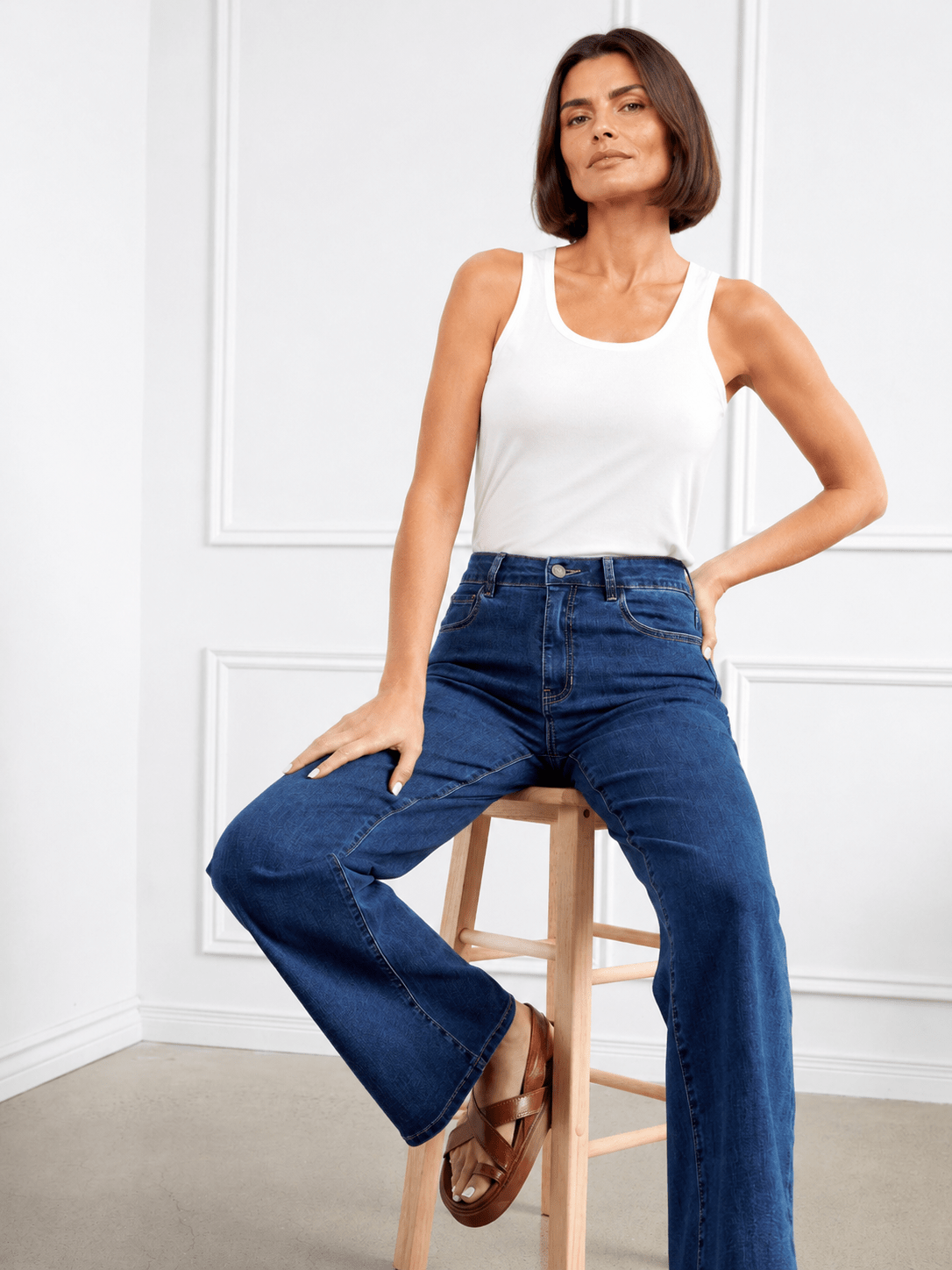 Chloe Wide Leg Jeans - Indigo