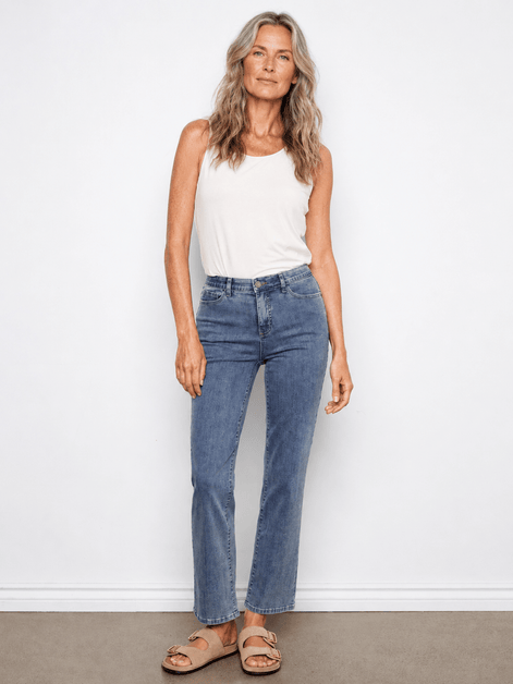 Charlotte Straight Leg Jeans - Medium Blue