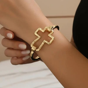 Chunky Cross Bracelet