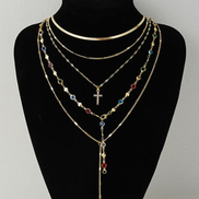 5 PCS Dainty Cross Necklace