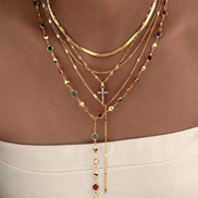 5 PCS Dainty Cross Necklace
