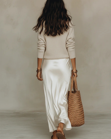 Solène Slip Dress & Knit Set