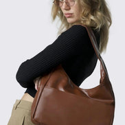Everyday BB Bag – Leather Bucket Bag with Laptop Fit