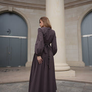 After Glow Cotton Wrap Dress
