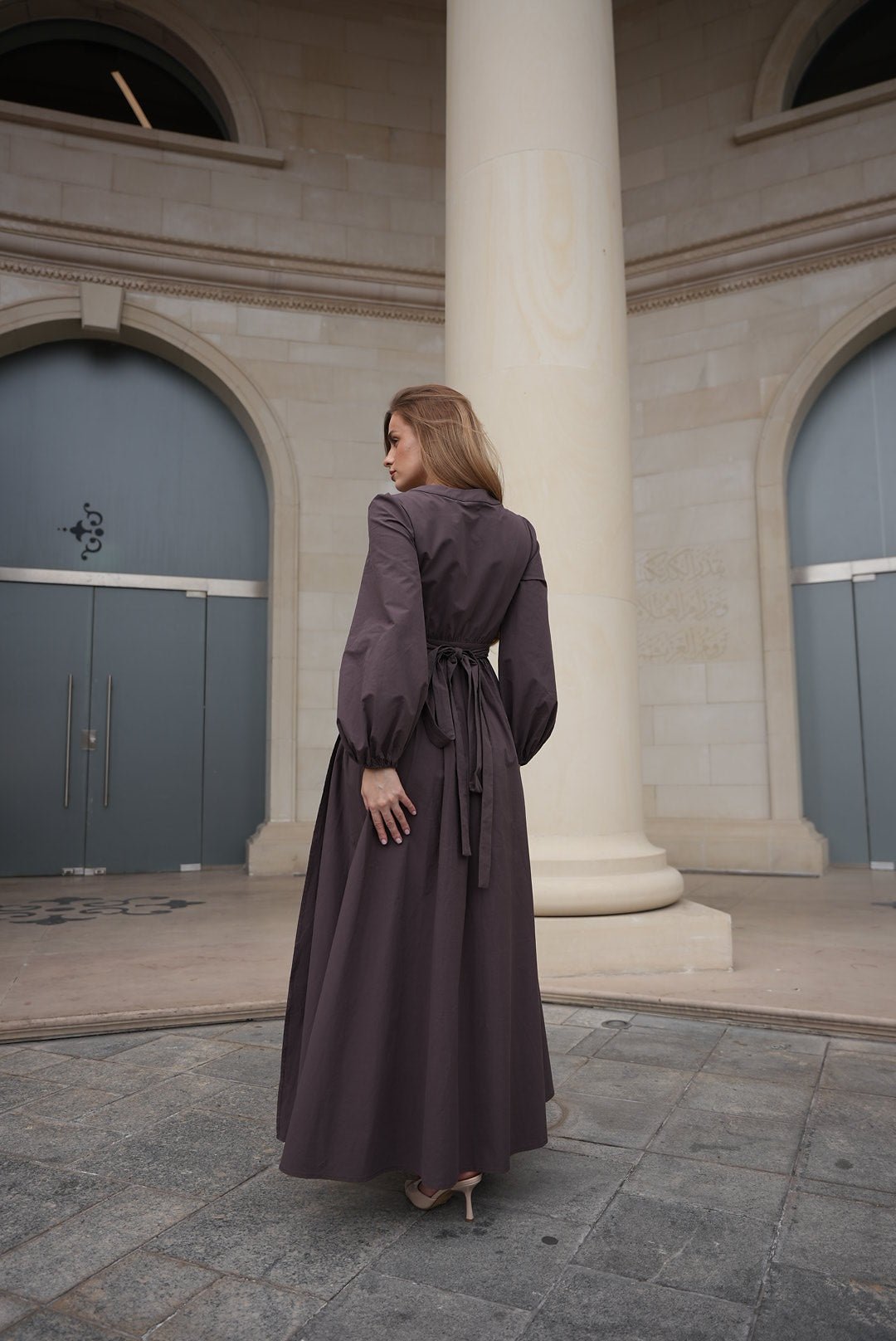 After Glow Cotton Wrap Dress