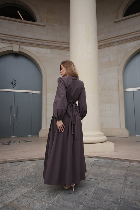 After Glow Cotton Wrap Dress