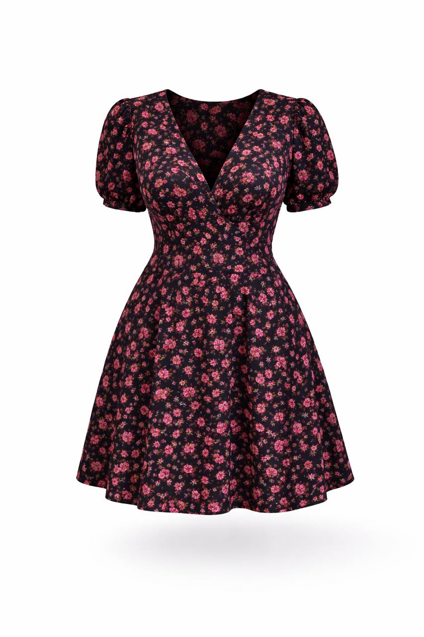 Floral V-Neck Dress