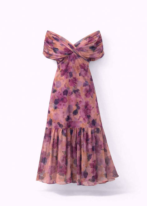 Bloom Off-Shoulder Floral Dress